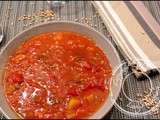 Soupe de tomates à l’épeautre