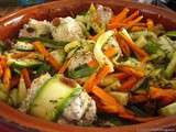 Tajine de boulettes aux courgettes