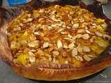 Tarte à la nectarine jaune, cannelle & amandes