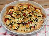 Tarte tomates, courgette et mozzarella