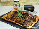 Tatin d’aubergine au miel et romarin