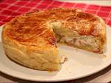 Tourte généreuse aux pommes de terre, bacon et oignon