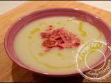 Velouté de topinambours au bacon de Cyril Lignac