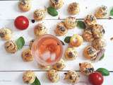 Petits choux Fromage Basilic et Piment d’Espelette