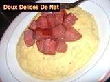 Polenta onctueuse citronnelle/basilic :