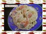 Spaguettis au saumon gravlax :