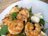 Salade Tiède De Roquette Aux Crevettes