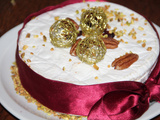 Brie farci au mascarpone, pistaches, noix de pecan et cranberries, piment d'espelette