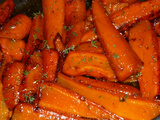 Carottes confites au thym