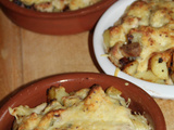 Gratin du fameux boudin blanc de rethel au chaource et moutarde a l’ancienne