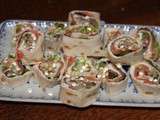 Mini wraps de saumon