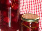 Pickles de cerises aux epices