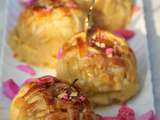 Pommes en cage coeur de confiture poires pralines roses