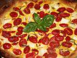 Quiche aux tomates cerise, feta et lardons