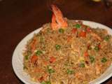 Riz saute aux crevettes