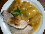 Roti de porc aux pommes limousines