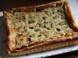 Tarte a la rhubarbe vanillee