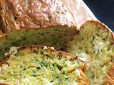 Cake aux courgettes, brebis et basilic