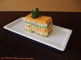 Mille Feuille de Carottes, Brocolis et Surimi