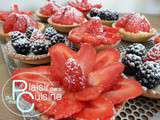 Tartelettes gourmandes aux fraises ..... version Cook'in