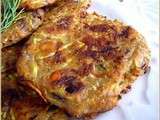 Galettes courgette feta