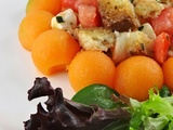 Salade tomates - mozza - melon