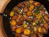 Wok de porc à l’ananas, caramel au vinaigre de Xérès