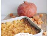 Gratin de potimarron et mimolette