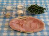 Fagot de jambon roulé aux haricots verts gratiné au four