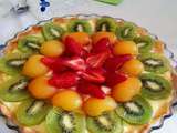 Tarte avec 3 fruits – Kiwi abricot fraise