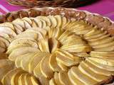 Tarte aux pommes et aux noisettes