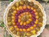 Tarte biscuitée aux prunes et aux spéculoos