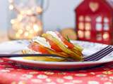 Blinis de pommes de terre et truite gravlax