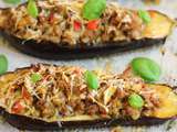 Aubergines farcies au four