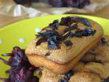 Financiers à l'huile d'olive et à la fleur d'hibiscus