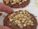 Sablés au chocolat noir/blanc et granola