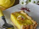 Tarte au citron, safran et huile d'olive