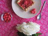 Tarte aux pralines roses