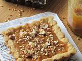 Tartelette au caramel beurre salé - noisettes et pralin