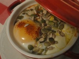 Oeuf cocotte à la purée de potiron