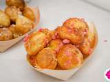 Chouquettes aux pralines roses