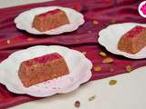 Halwa rose: Gateau de semoule aux raisins, pistaches, noix de cajou et amandes - Foodista Challenge #19