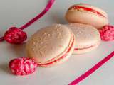 Macarons aux pralines roses