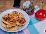 Palmiers au chèvre et à la tartinade de tomates