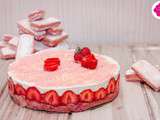 Tiramisu aux fraises et biscuits roses de Reims - version grand format