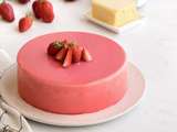 Entremets fraises et vanille