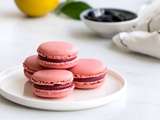 Macarons jardin japonais (cerise, citron et fève tonka)