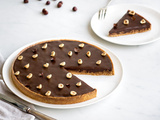 Tarte chocolat au lait et noisettes