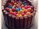 Gâteau Brownies, Kit-Kat et m&m’s d’anniversaire