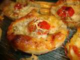 Tartelettes feuilletées fromage de Chèvre et tomate cerise